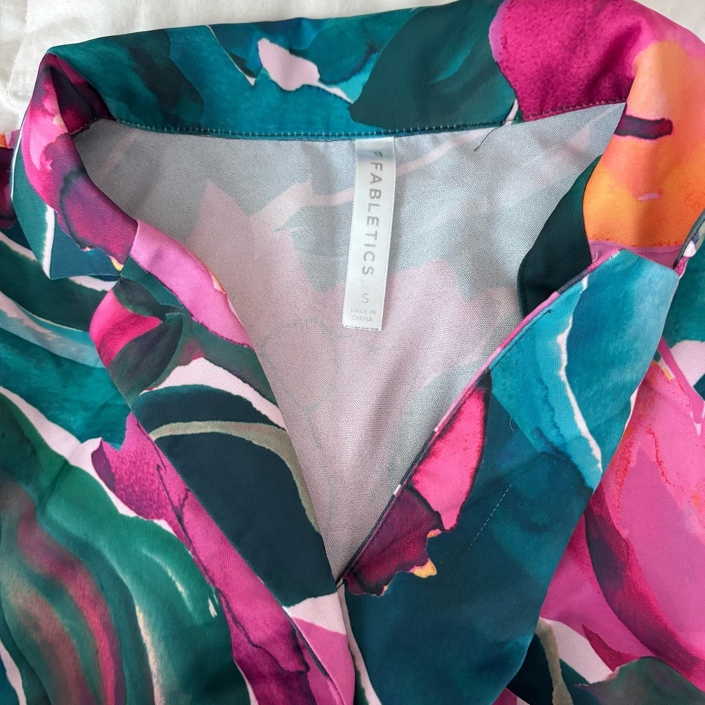 Fabletics | Floral two‎ piece summer pajama set (small top/medium bottom) - Picture 5 of 10